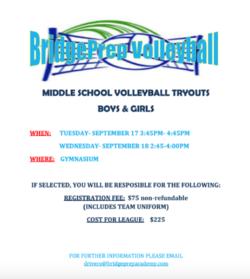 Volleyball Tryouts